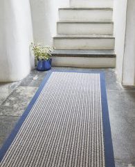 Fibre Flooring wool devonian raleigh with navy cotton border